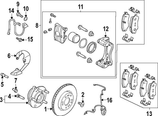 58101GIA00 - : Brake Pads for Hyundai Image