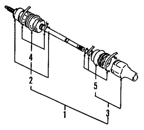 Axle Shafts & Joints for 1999 Suzuki Swift #0