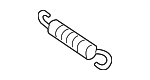 9050609055 - Body: Tension Spring for Scion: tC, xA, xB | Toyota: 4Runner, Camry, Celica, Corolla, Crown, Crown Signia, Echo, Highlander, Matrix, Prius, Sequoia, Sienna, Solara, T100, Tacoma, Tundra, Venza, Yaris Image