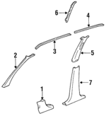 621111610022 - : Cowl Side for Toyota: Paseo, Tercel Image