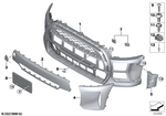 51115A3C856 - : Trim, Bumper Front for Mini Image