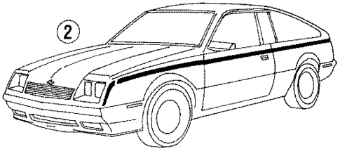 Stripe Tape for 1986 Chevrolet Cavalier #0