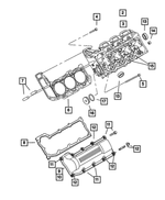 RL021941AA - Engine 3.7L Six Cylinder: Cylinder Head for Dodge: Dakota, Durango, Ram 1500 | Jeep: Commander, Grand Cherokee, Liberty Image