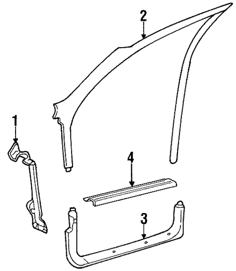 Interior Trim - Pillars for 1995 Buick Skylark #1