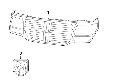 Grille for 2009 Dodge Nitro #0