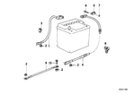 12421719713 - Engine Electrical System: Battery Cable Negative for BMW Image