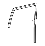 681420C040 - Body: Glass Run for Toyota: Tundra Image