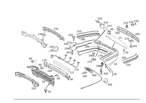 Rear Bumper for 2003 Mercedes-Benz CL500 #0