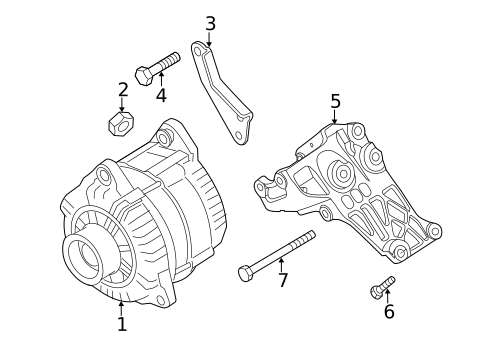 Alternator for 2015 Nissan NV3500 #0