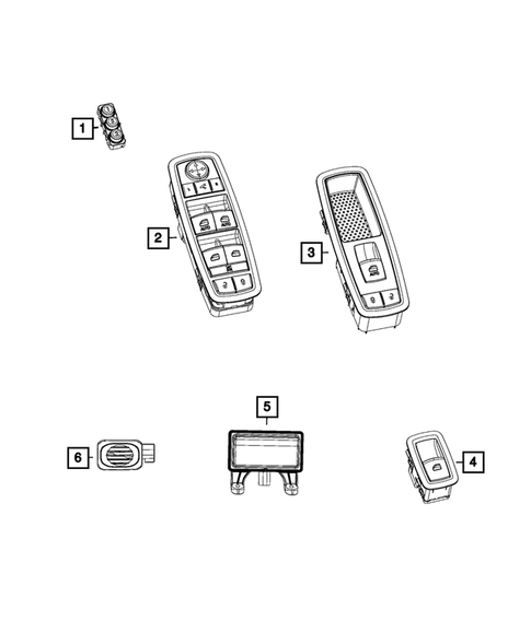 Switches for 2019 Jeep Cherokee #1