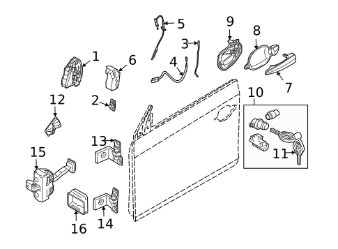 Lock & Hardware for 2009 BMW M6 #0
