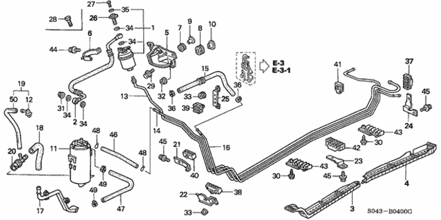 Fuel Pipe (1) for 1997 Honda Civic #0