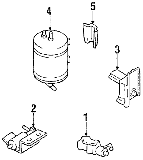 Emission System for 1995 Kia Sephia #2
