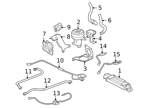 Secondary Air Injection System for 2010 Jaguar XF #1