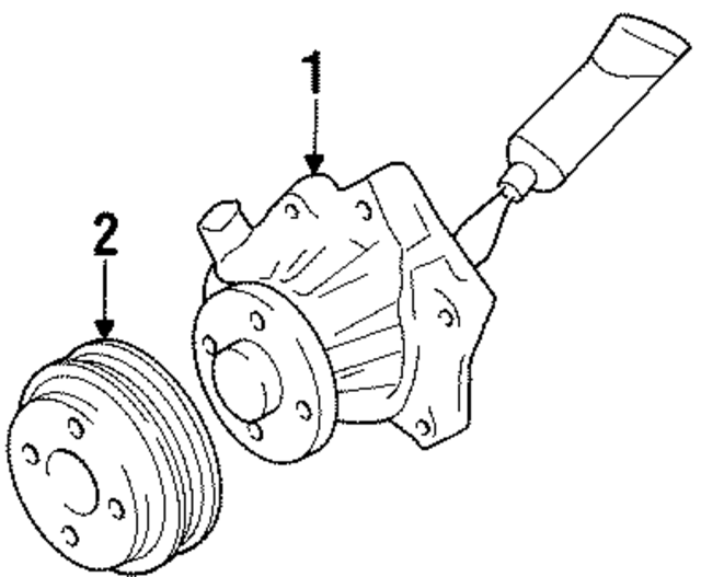 2105130P00 - Cooling System: Pulley for Nissan: 300ZX Image