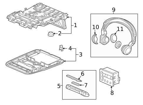 Entertainment System Components for 2013 Honda Pilot #0