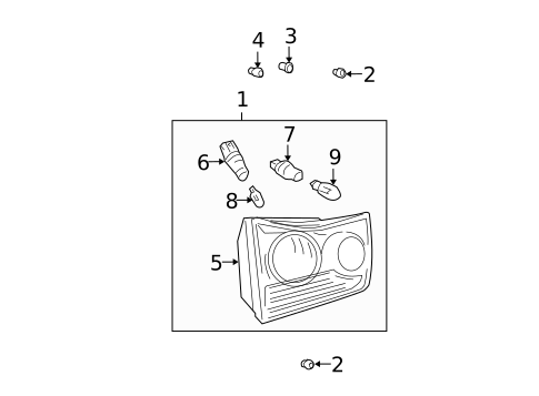 Bulbs - Chassis for 2004 Lexus RX330 #6