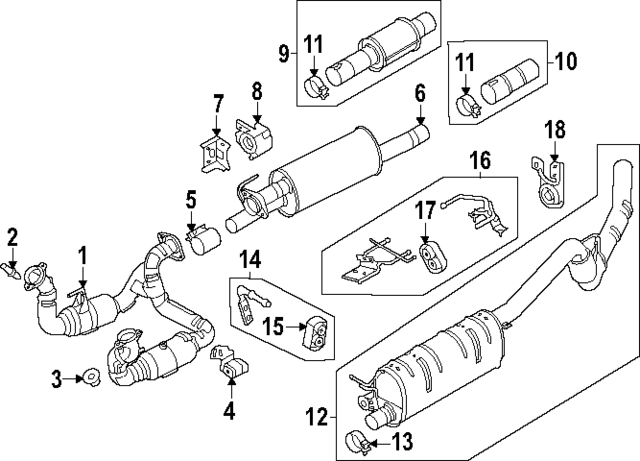 PC3Z5F250B - : Catalytic Converter for Ford Image