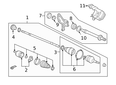 Drive Axles for 2004 Acura TL #0