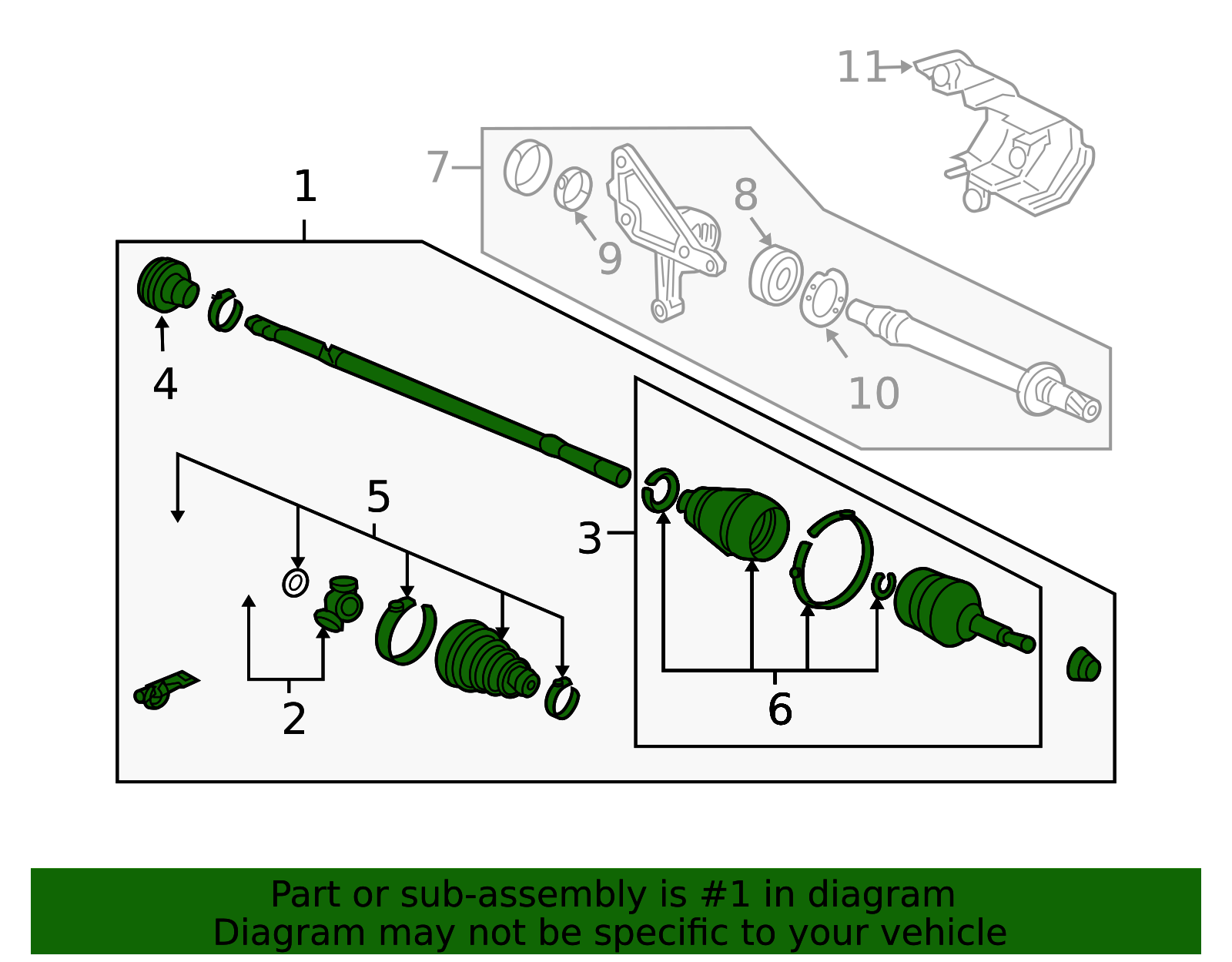 Genuine OEM Acura - Axle Assembly Part# 44306-SEP-A10 | Acura