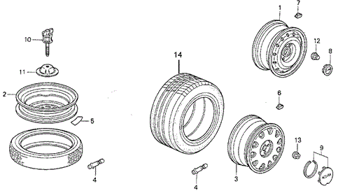Wheels for 1994 Acura Vigor #0