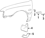 8683128100 - : Mud Guard for Hyundai Image