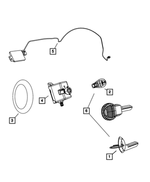 68066848AF - Electrical: Integrated Key Fob Transmitter for Jeep: Commander, Grand Cherokee Image