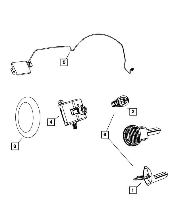 68066848AF - Electrical: Integrated Key Fob Transmitter for Mopar Image image