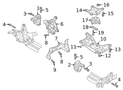 Engine & Trans Mounting for 2020 Audi S6 #0