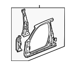 4635S01A10ZZ - Body: Aperture Panel for Honda: Civic Image