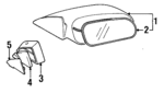 MR245303 - Body: Mirror Assembly for Mitsubishi Image
