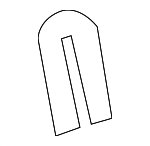 55075483 - Body: Striker Spacer for Chrysler: 300M, Concorde, LHS, New Yorker, PT Cruiser, Sebring | Dodge: Dakota, Durango, Intrepid, Stratus | Jeep: Commander, Compass, Grand Cherokee, Liberty, Patriot Image