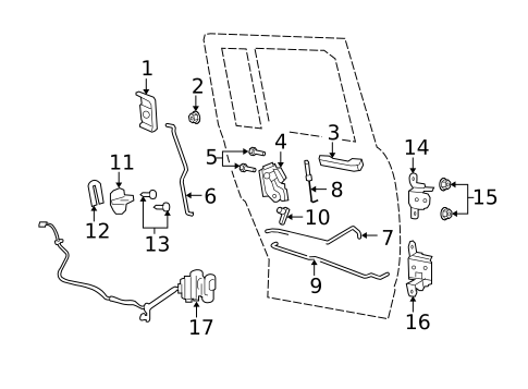 Rear Door for 2015 Jeep Compass #1