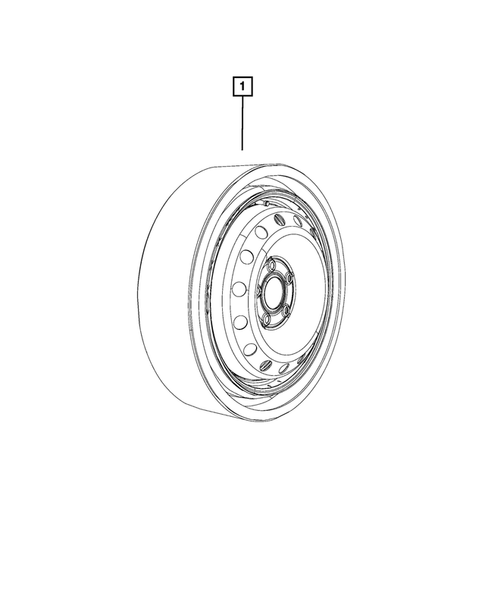 Wheel Spare for 2024 Chrysler Pacifica #0