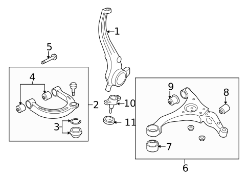 Suspension Components for 2008 Hyundai Sonata #1