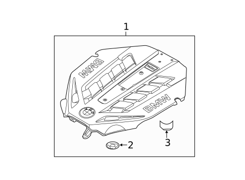 Engine Appearance Cover for 2011 BMW X5 #0