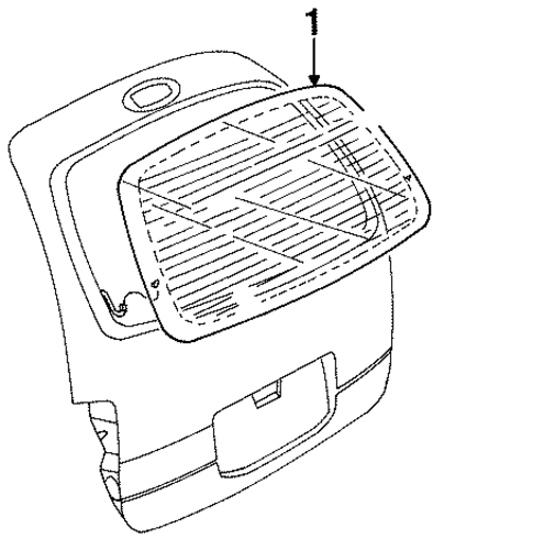 Glass - Lift Gate for 2001 Ford Windstar #0