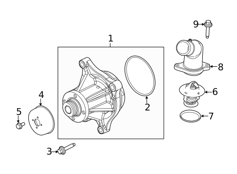 Water Pump & Related Components for 2017 Ford F-350 Super Duty #0