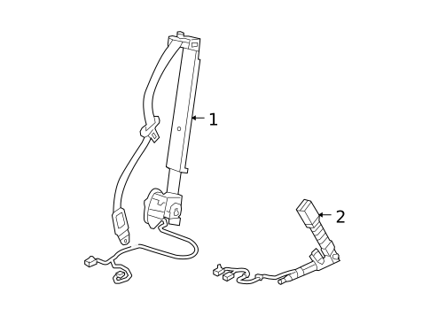 Seat Belt for 2008 Honda Element #1