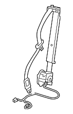 4818SCVL00ZC - : 2009-2010 Honda Element - Lap &amp; Shoulder Belt for Honda: Element Image