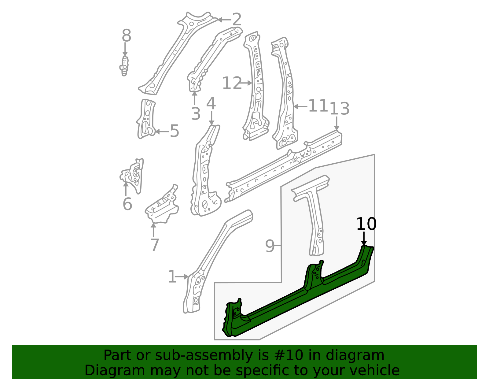 ECY1-71-271 - Rocker Panel 2001-2006 Mazda Tribute | Mazda-Parts