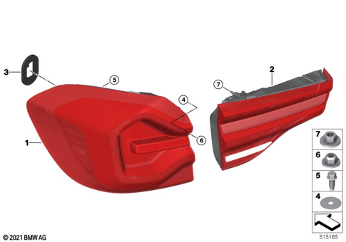 Rear Light for 2024 BMW X3 30iX #0