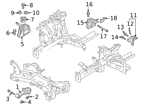 Engine & Trans Mounting for 2019 Hyundai Ioniq #0