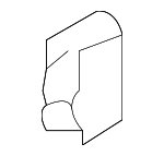 8D0823547 - Body: Hood Release Cable Clip for Audi: A4, A4 Quattro, A6, A6 Quattro, Allroad Quattro, RS4, S4, S6 Image