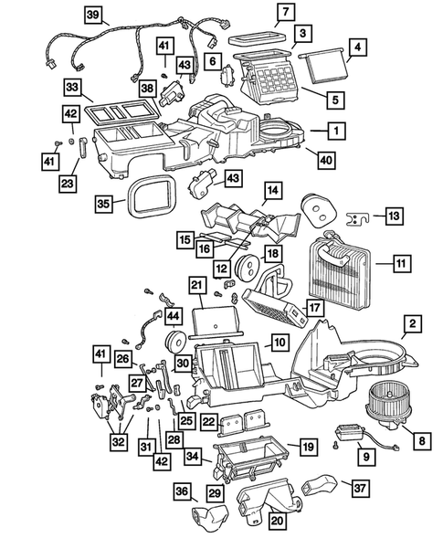 Air Conditioner and Heater Units for 2004 Jeep Grand Cherokee #0