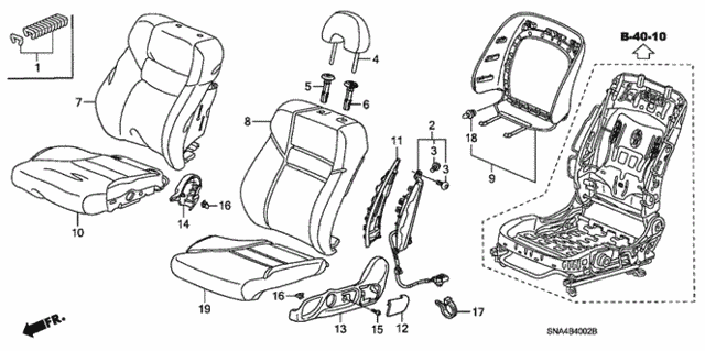 Front Seat (L.) (2) for 2007 Honda Civic #0