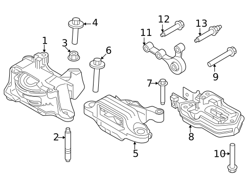 Engine & Trans Mounting for 2023 Lincoln Corsair #0