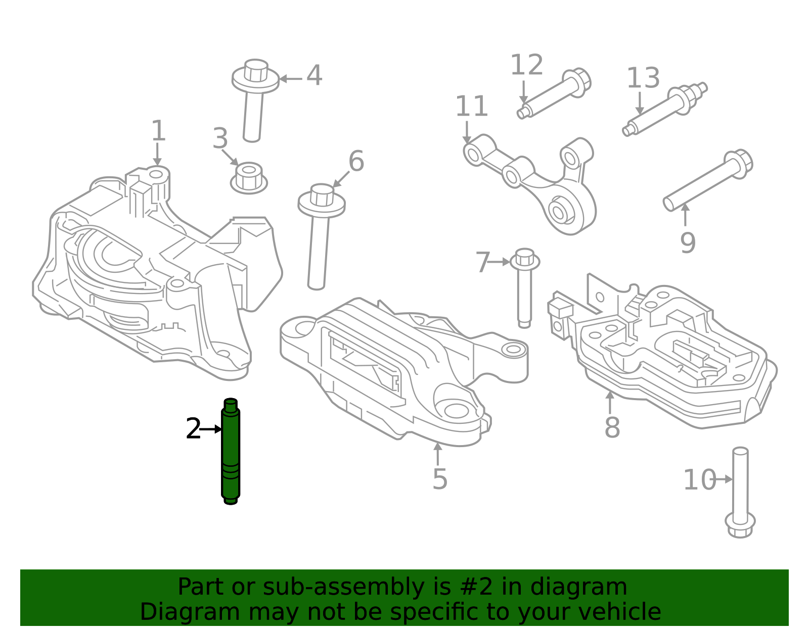 Genuine Engine Mount Stud for 2020-2026 Ford | Part# W717958-S439 | Ted ...