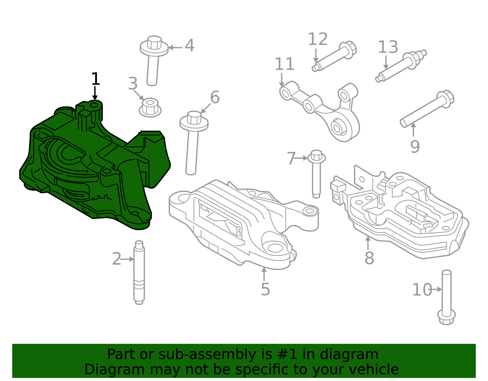2023-2026 Ford Engine Mount PZ1Z-6038-C | OEM Parts Online