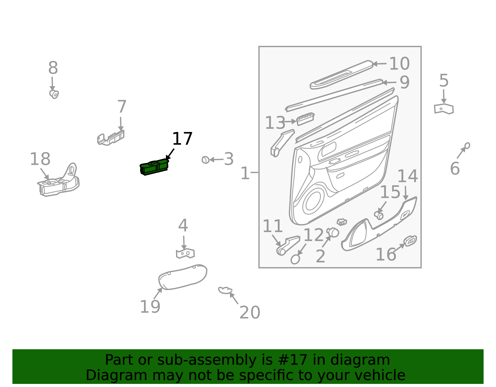 2001-2006 Kia Optima Window Switch 93575-3C200HA | OEM Parts Online